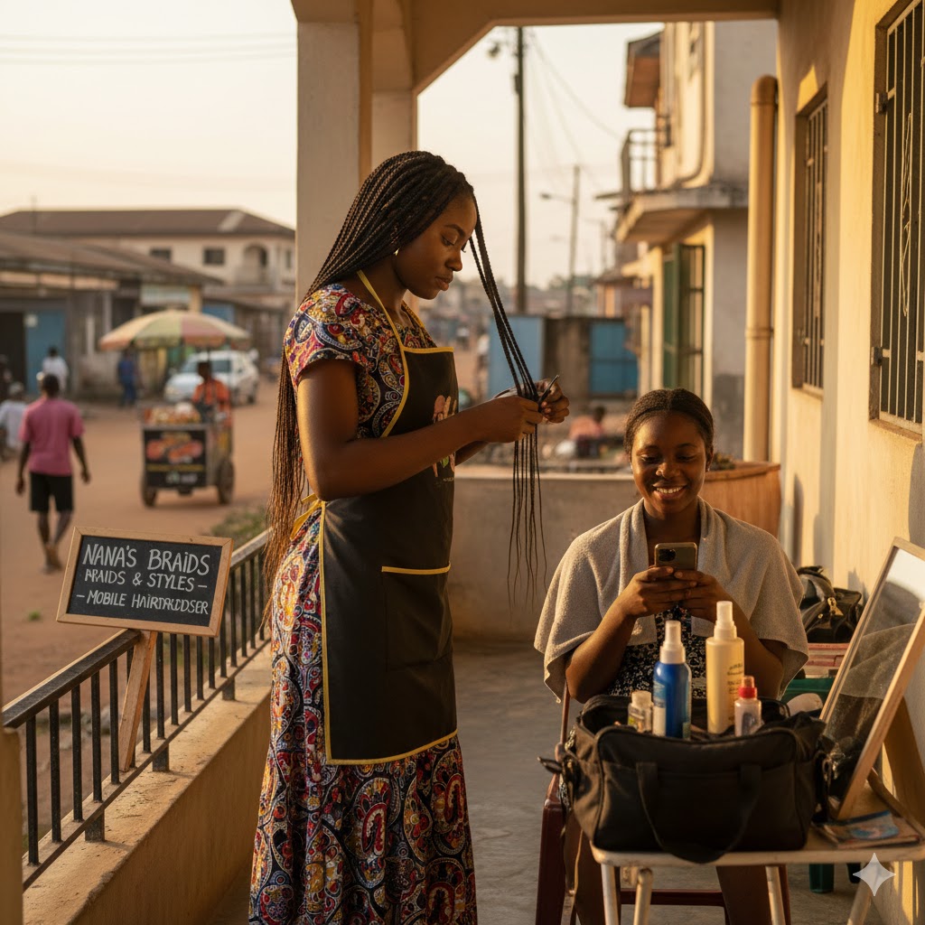 Freelancer Hairdresser in Ghana